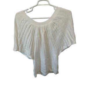 Derek Heart‎ Women’s Medium Off-Shoulder Knit Ribbed Sweater Cottagecore